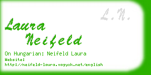laura neifeld business card